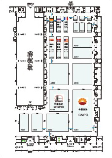 2011中国（北京）国际石油石化技术大会暨展览会的平面图