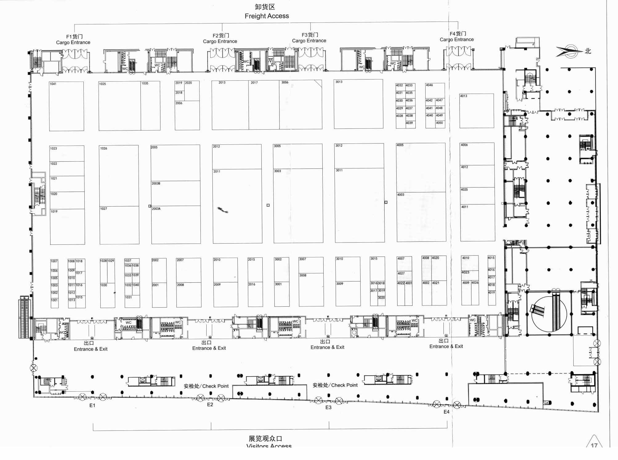 2012北京国际道路运输、城市公交车辆及零部件展览会的平面图