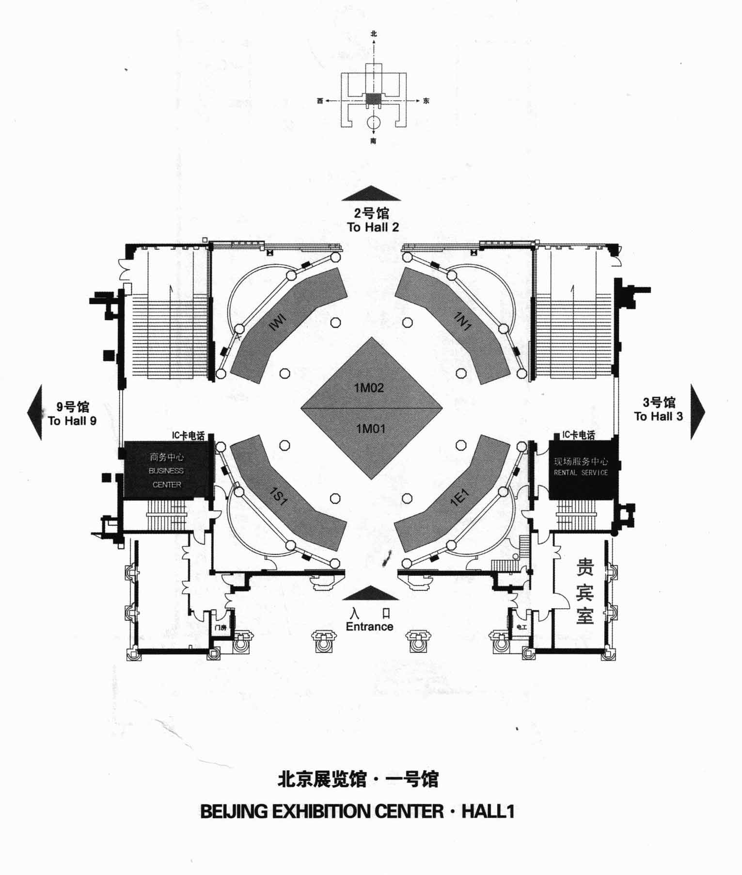 第八届中国国际国防电子展览会的平面图