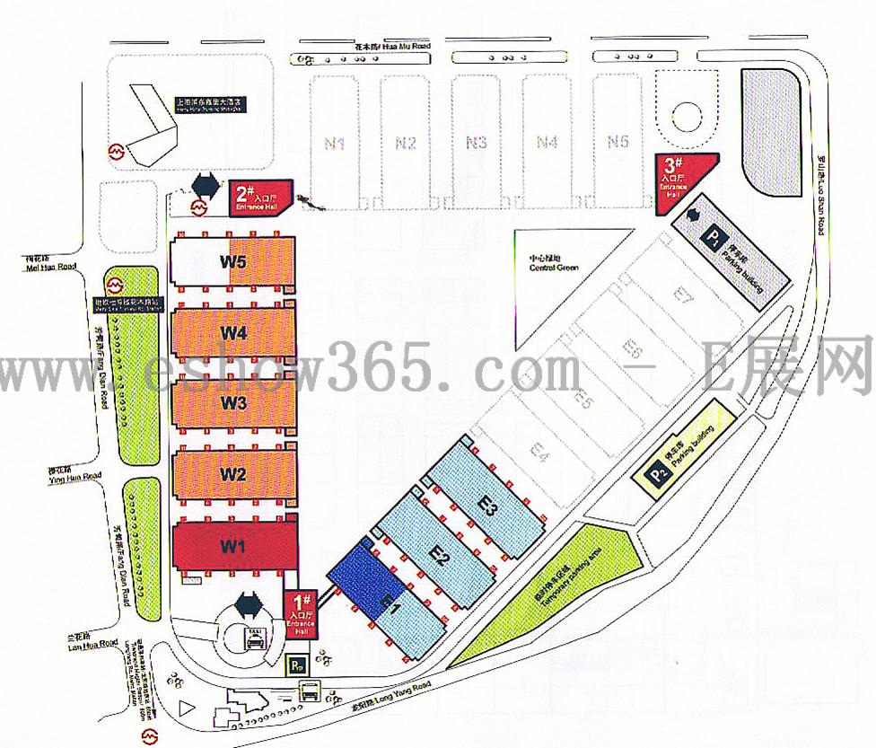 2012第五届中国国际管材展览会的平面图