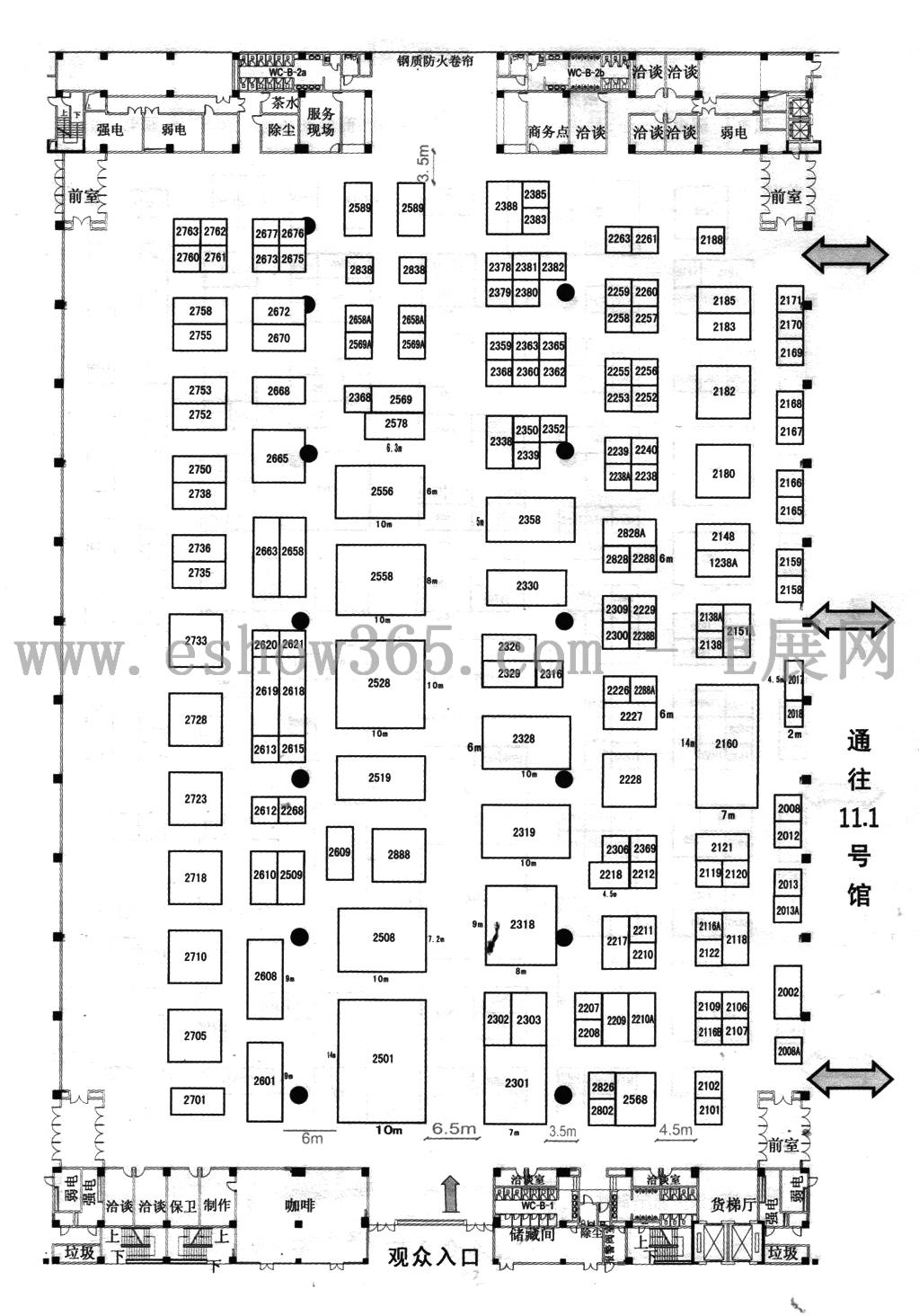 2013广州国际金属暨冶金工业展览会 2013第十四届广州国际压铸、铸造及工业炉展览会的平面图